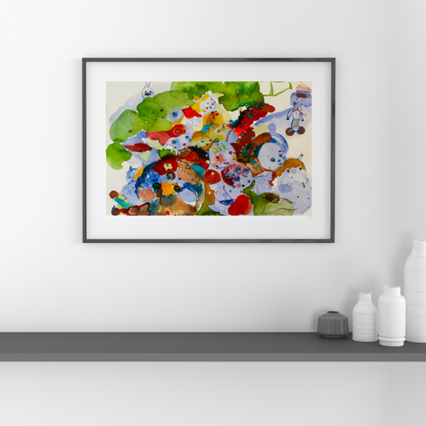 Cat, Sea Dog, Elephant's Toy on the Moss 1 Cat, Sea Dog, Elephant's Toy on the Moss