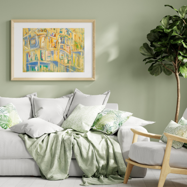 Triptych, Old buildings 1 Triptych, Old buildings