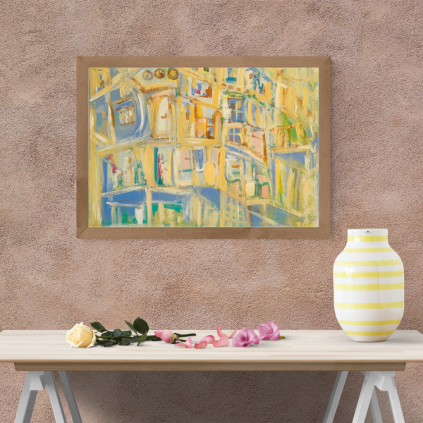 Triptych, Old buildings 2 Triptych, Old buildings