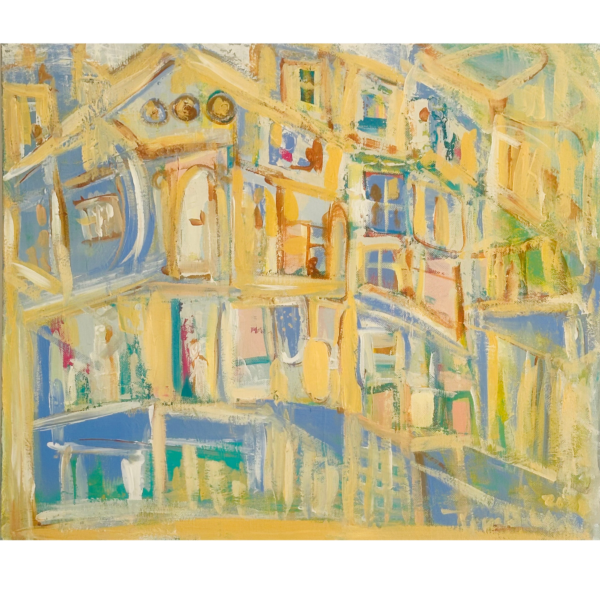 Triptych, Old buildings Triptych, Old buildings